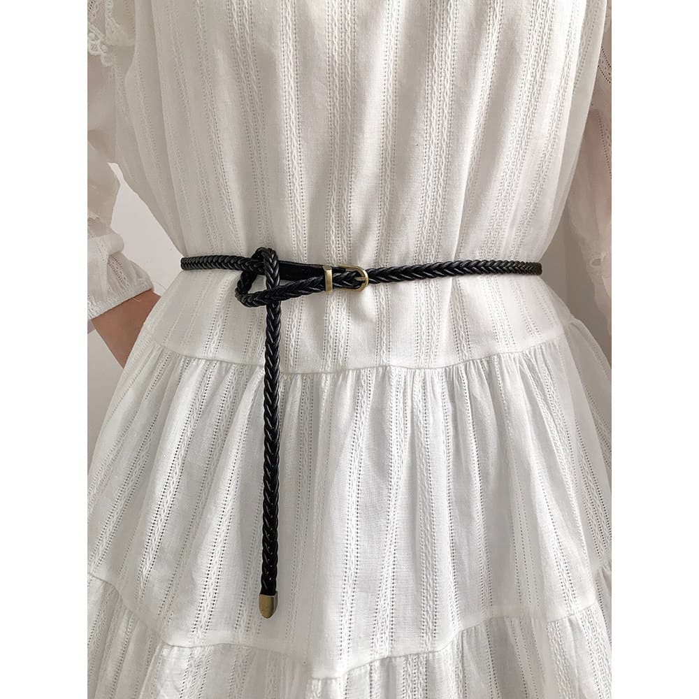 cinto feminino largo cinto feminino plus size Cinto tecido à mão sem perfuração feminino ins Retro na moda simples calça