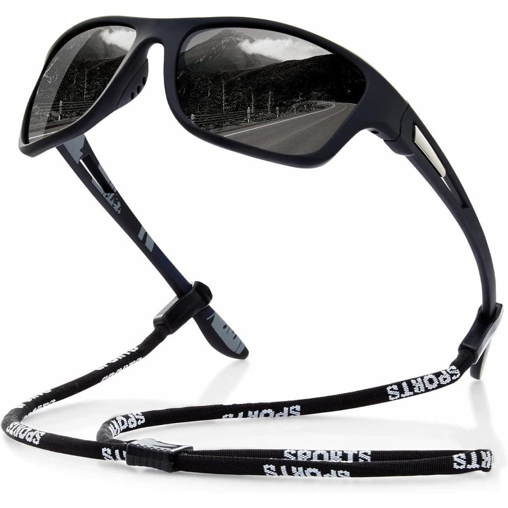 Óculos de Sol Esportivos Polarizados Suoso para Homens: Óculos de Proteção UV400 Envolventes para Dirigir e Pescar