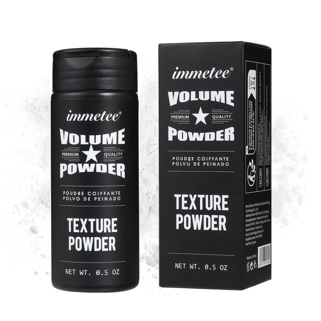Pó Volumizador para Cabelo immetee - Estilização com Textura para Homens e Mulheres, Controle de Brilho, Acabamento Natu