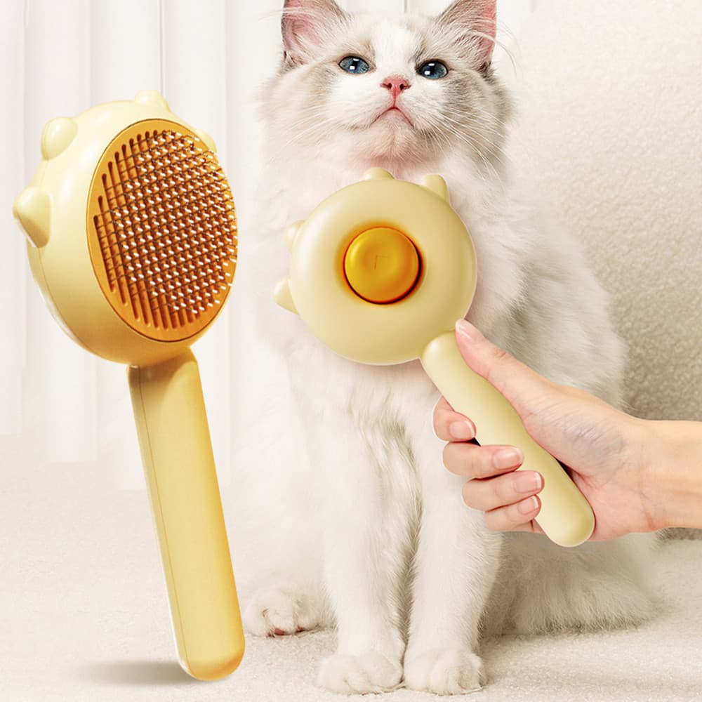 Pente de massagem para gatos, pente mágico para animais de estimação, escova para remoção de pelos de cães e gatos, supr