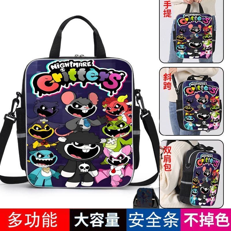 Novo estilo Bobby's Game Time Nightmare Pequeno Animal Alunos da Escola Primária Bolsa Tutorial Portátil Carry Book Tuto