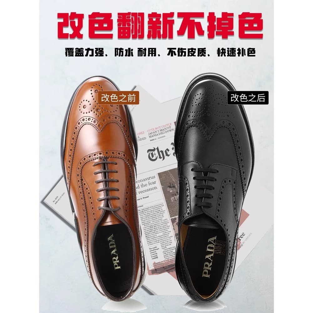 Trocador de cor de sapato de couro remodelação preto Toe Wear Peeling repintura pintura tingimento cor complementar sapa