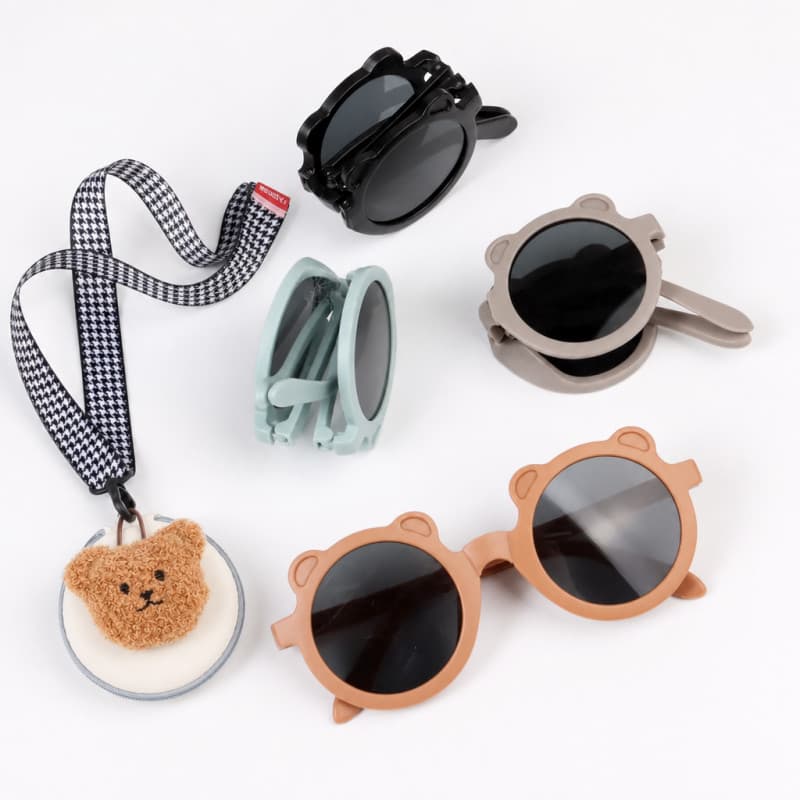 Óculos De Sol Dobráveis Para Crianças , design De panda Fofo , Elegante , Proteção UV , Fáceis De Armazenar , Da Moda De