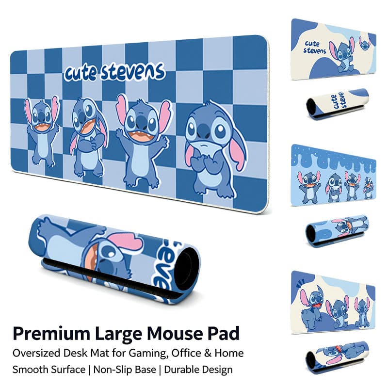 Tapete De Mouse Estendido Grande Lilo & Stitch , Mesa Antiderrapante À Prova D'água Para Jogos , Laptop , Escritório E U