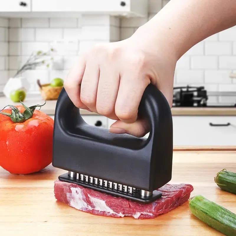 Amaciador De Carne 48 Lâminas Inox Para Bife Frango Porco