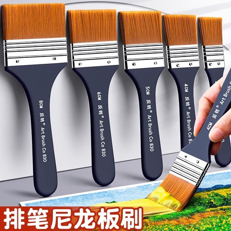 Conjunto de pincéis de pintura a óleo de Nylon Pincel de linha de pintura em aquarela de guache acrílico Pincel de pintu