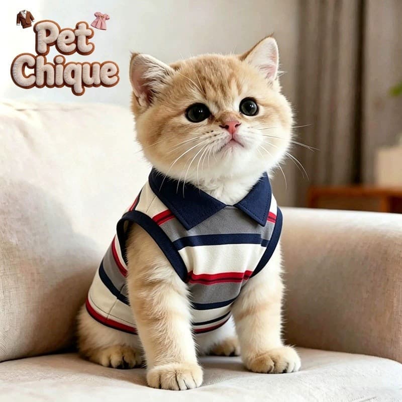 Roupa para Gato de Estimação, Camisa POLO para Teddy, Yorkshire, Bichon, Pomeranian, Poodle e Cães Pequenos M2SX