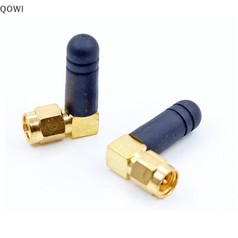 qo 2 Pcs Mini Borracha 3dBi 2.4ghz Antena WIFI SMA Antenas De Roteador Macho br