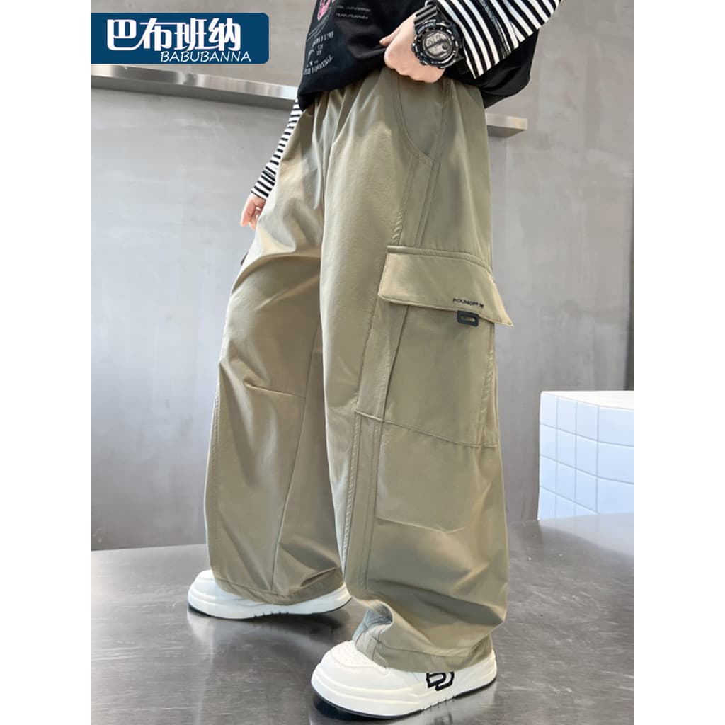 Meninos macacão roupas de outono 2026 novo estilo crianças calças casuais grandes crianças calças esportivas meninos Mac