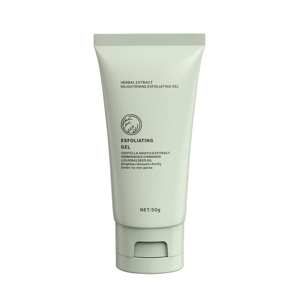 Gel Esfoliante Clareador Herbal – Um esfoliante facial suave que revitaliza a pele, limpa profundamente os poros, remove