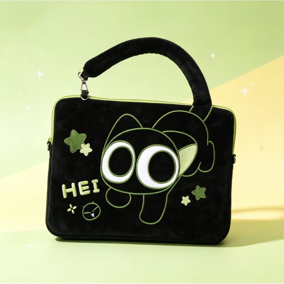 Bolsa De Pelúcia Para Transporte De Tablet De 14 Polegadas iPad Pro , Air E Laptops Portáteis , A Série HEI