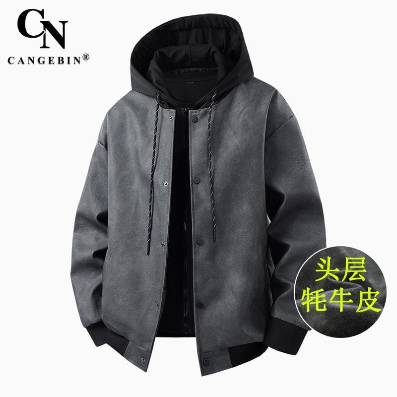Jaqueta de couro genuíno masculina jaqueta primavera outono americano motocicleta vôo Puffer bonito Retro 2026 novo esti
