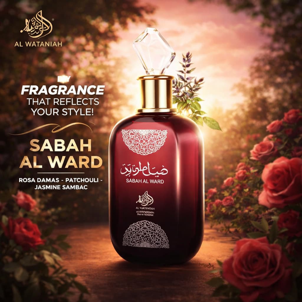 1 Ate 2 Perfumes Arabe Sabah Al 100ML EDP Feminino - Floral Elegancia