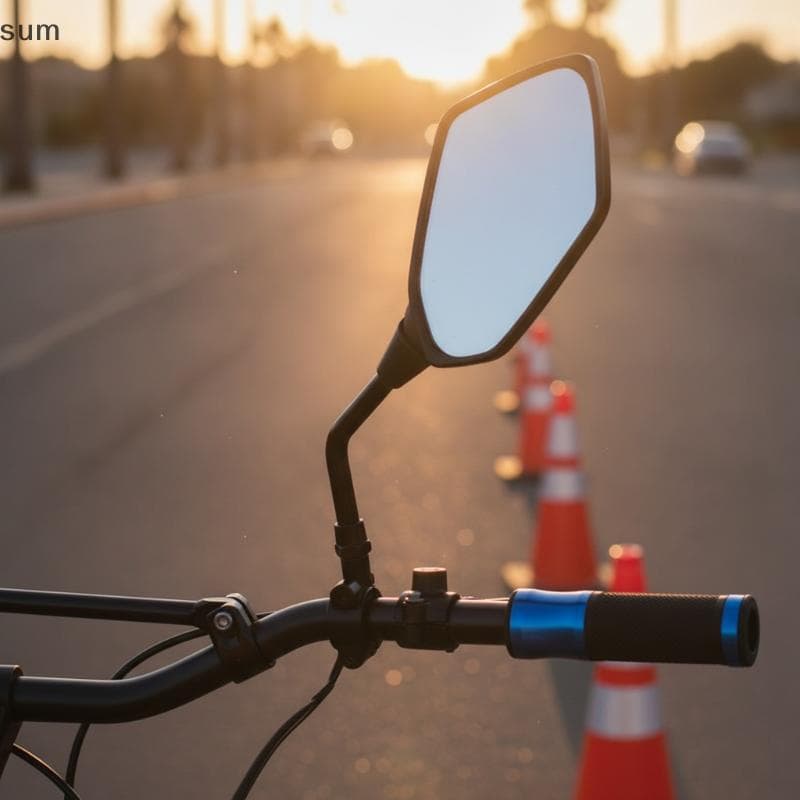 [sum] 2 Peças Braçadeiras De Suporte Para Espelho Retrovisor Fácil Ajuste Estável 22mm 7/8 " Guidão De Bicicleta De Moto
