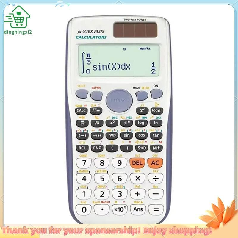 Funções Calculadora Científica De Engenharia ABS De Função Solar De 2 Linhas Calculadoras Matemáticas Padrão