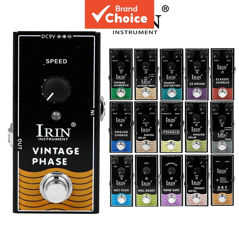 Pedal de Efeito de Guitarra IRIN: Pedal de Drive Ultimate, True Bypass, Pedal Único para Guitarra, Acessórios & Peças