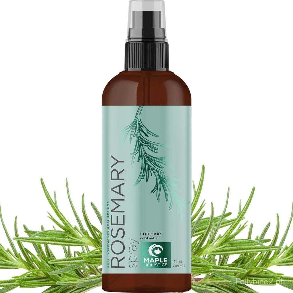 Glass Skin Spray de Água de Alecrim para Cabelo e Couro Cabeludo - Spray de Água de Alecrim e Arroz com Biotina, Vitamin