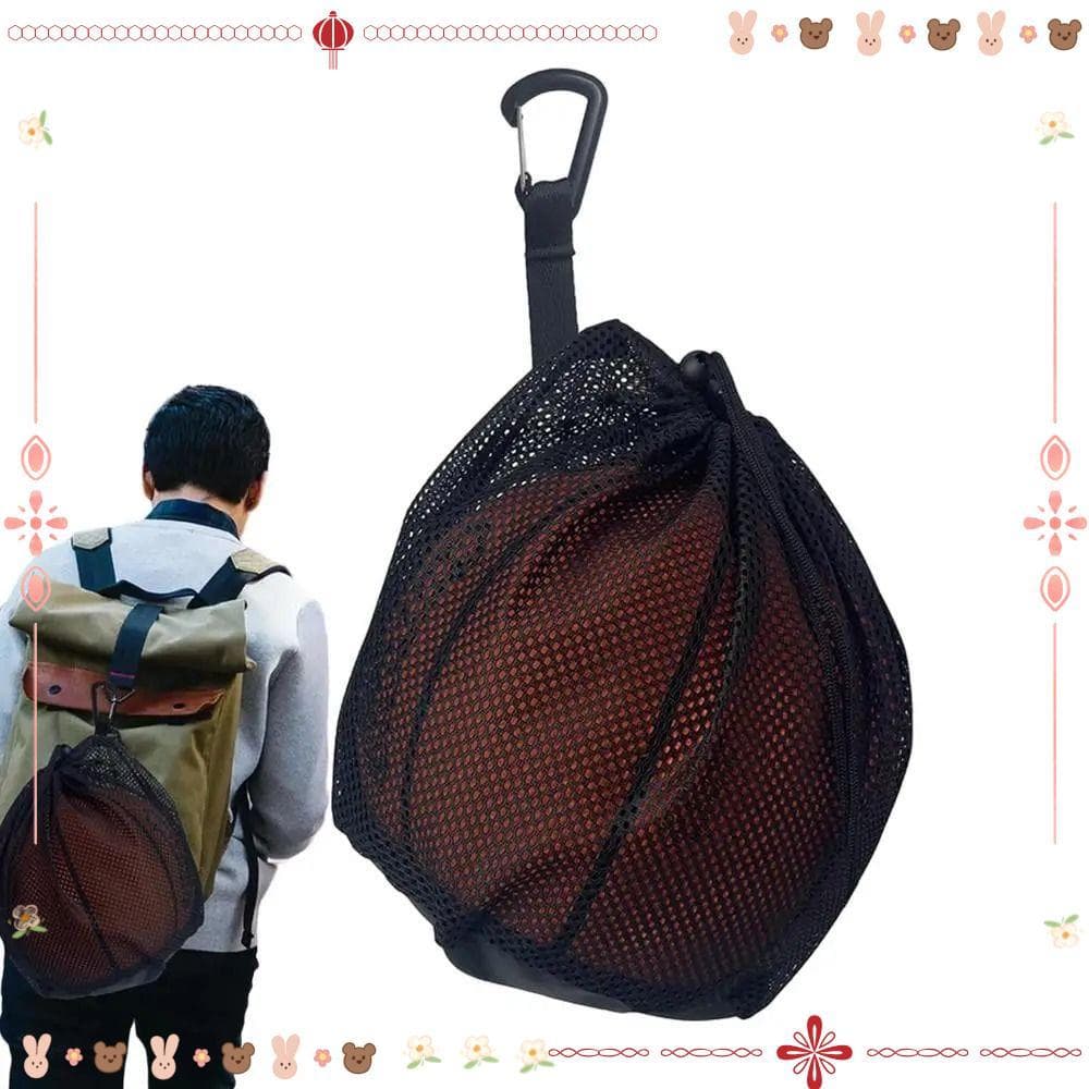 Mochila De Basquete, Bolsa Portátil Para Bola Única Ao Ar Livre De Transporte De Malha Esportiva
