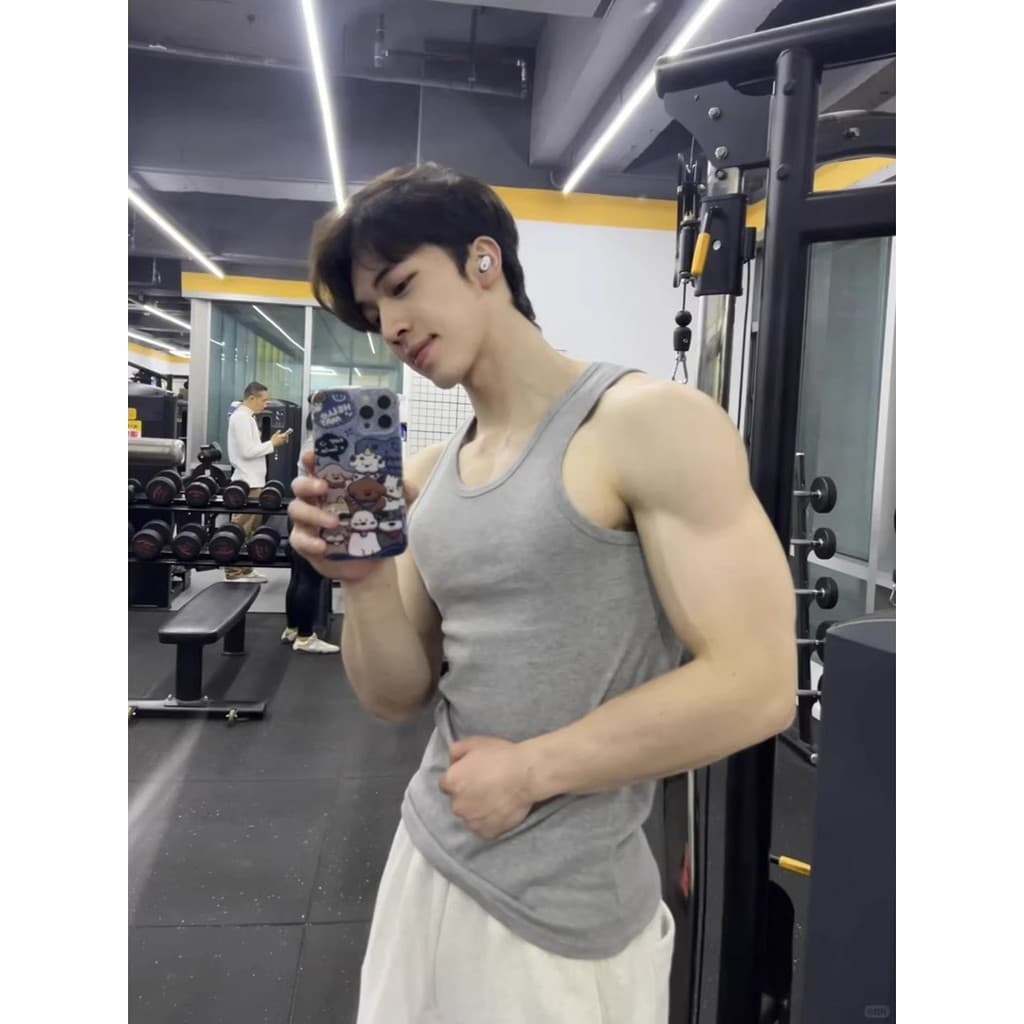 Colete de treinamento de Fitness americano masculino verão mostrar músculos magro ajuste sem mangas camiseta esportes de