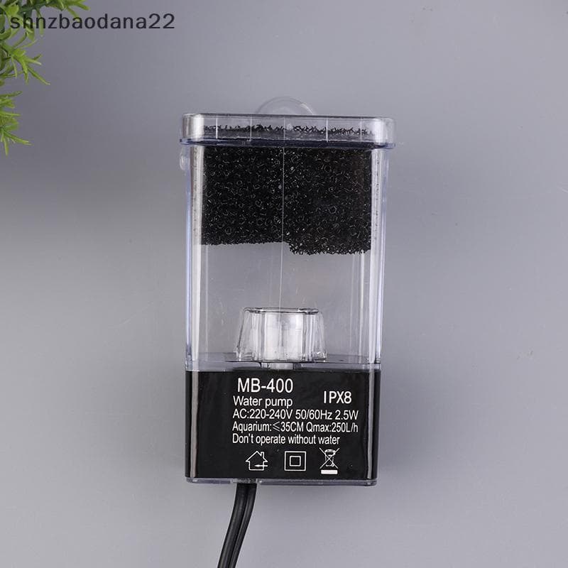 [Shnzd] Filtro De Suspensão Externo Para Aquário Mini Interface De Alimentação Tanque De Peixes Fluxo De 2.5 W 250 H/L D