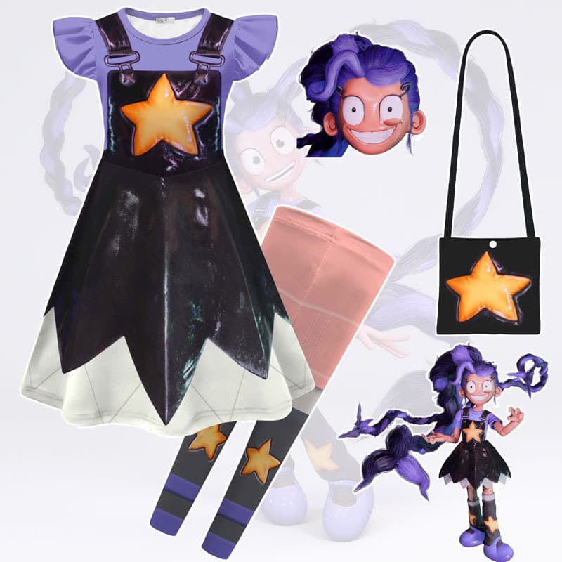 2026  Lily Cosplay Costume Girls Dress Up Bobi 5 Puppet Lily Children's Clothes
