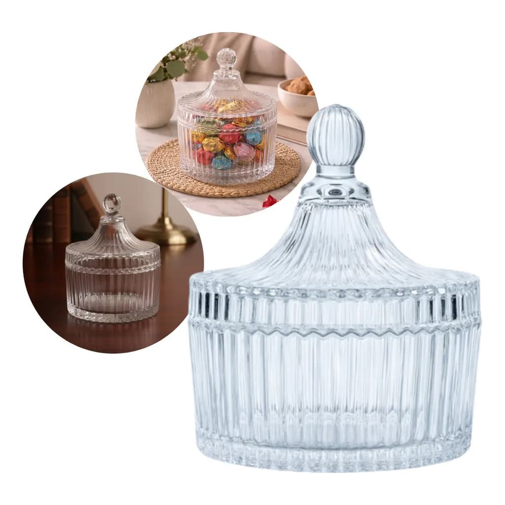 Mini Bomboniere Vidro 220ml Tampa Transparente Decoração Lembrancinha Óh Céus Aletrônix