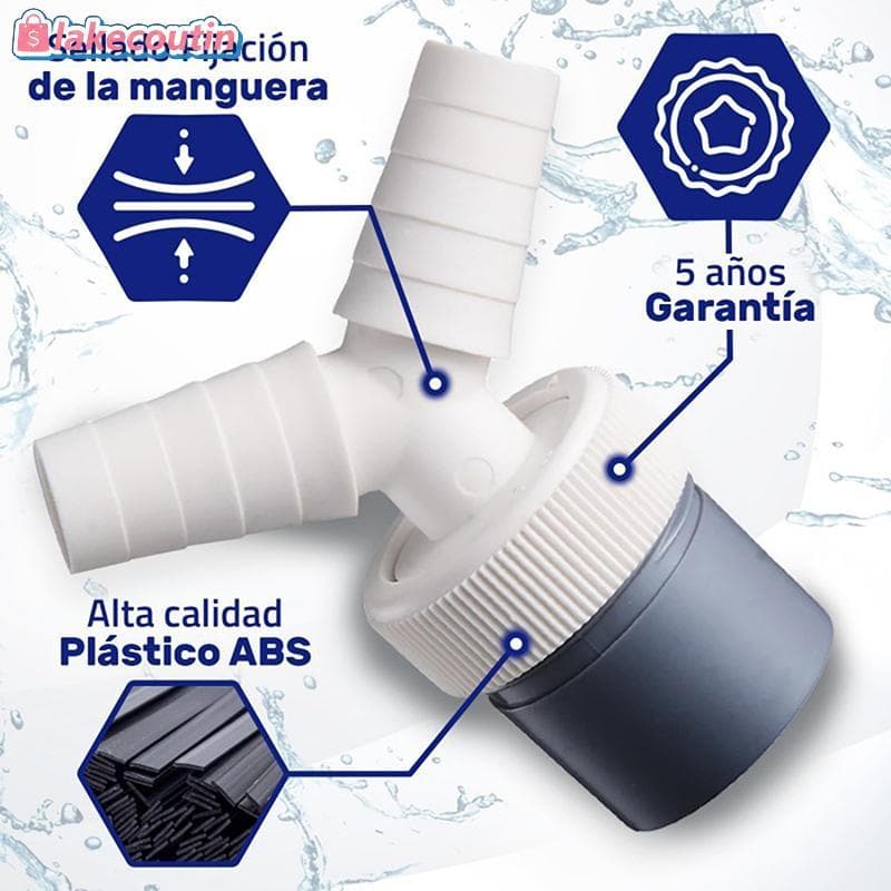 la Máquina De Lavar Louça Adaptador De Drenagem De Três Vias Dois-Em-Um Conector Conversor Extensão De Mangueira Estanho