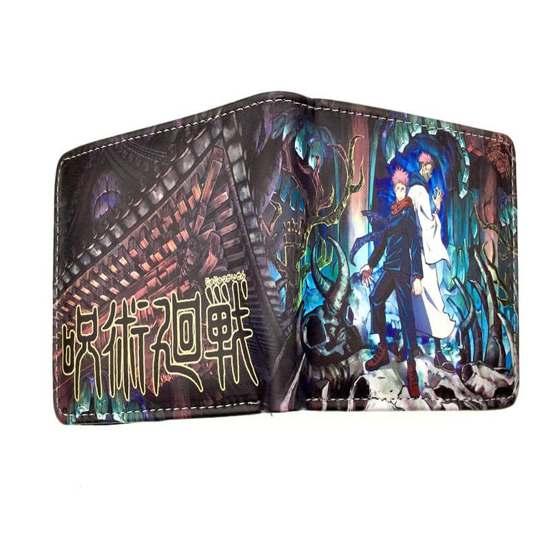 EXIM Anime Carteira Presente de Aniversário Feitiço Luta Carteira Estudante Carteira Masculina