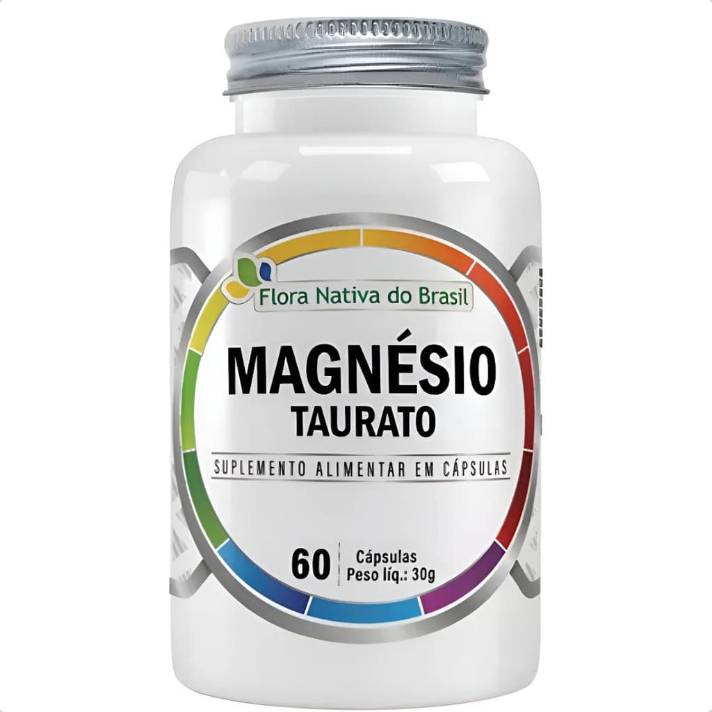 Flora Nativa Magnésio Taurato Relaxamento E Foco 60 Caps
