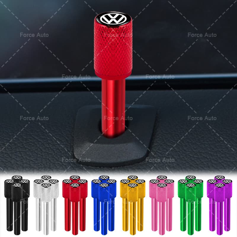 1/4 Pçs Alumínio Maçaneta Da Fechadura Porta Do Carro Pinos Interruptor De Tração Para VW Volkswagen Jetta MK5 Golf Pass