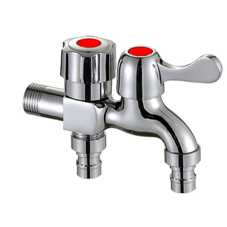 Todo o cobre 4 minutos pedido de abertura rápida torneira de água fria Multi-função dupla utilização máquina de lavar in