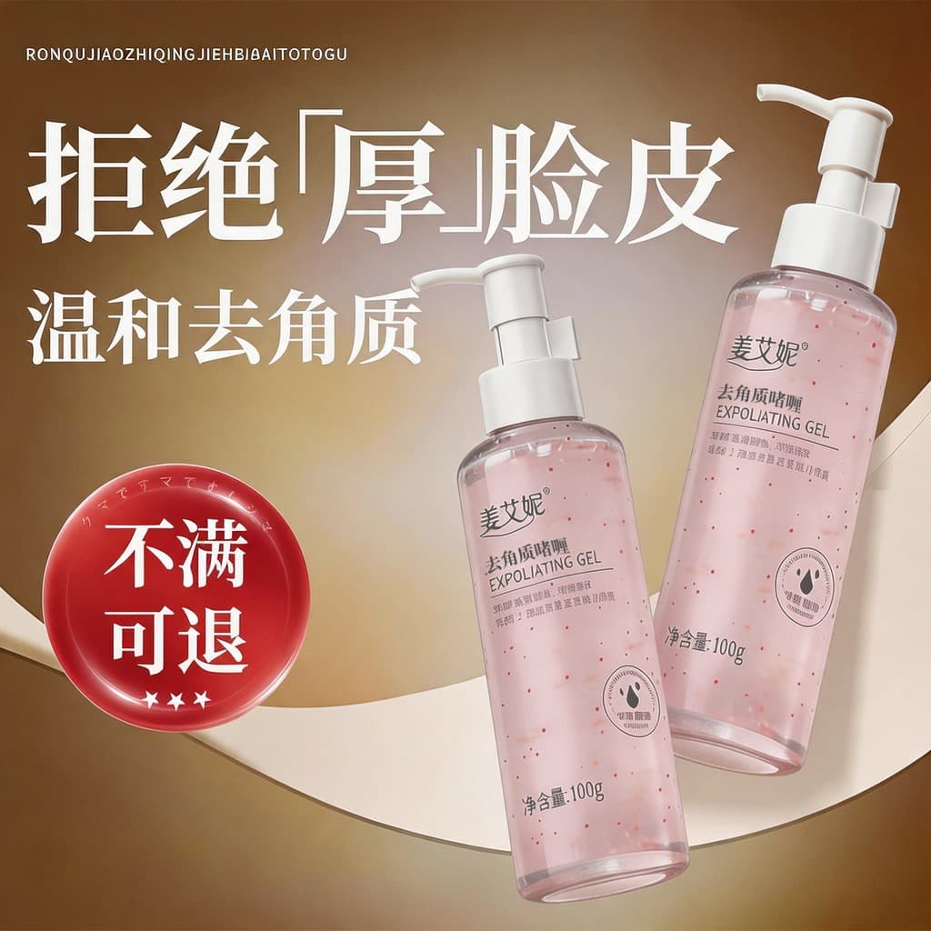 Limpeza profunda esfoliante esfoliante limpeza esfoliante gel encolher poros gel Facial suave