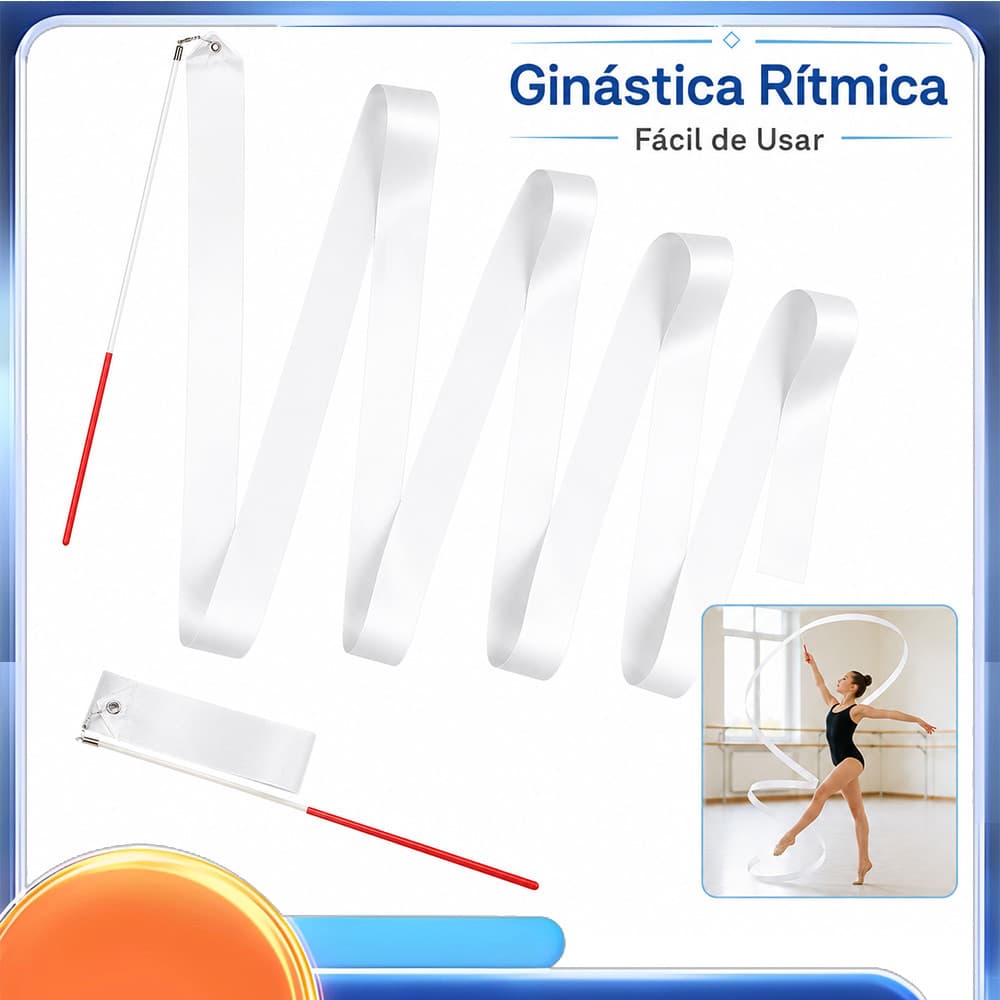 Fita de ginástica de dança de 4m para Performance de dança artística, treinamento de ginástica