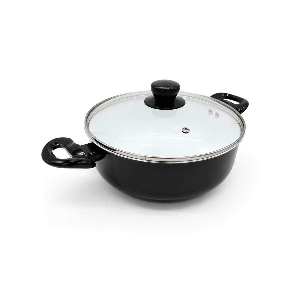 Panela Caçarola Cerâmica Antiaderente 24cm 3,3L Branca