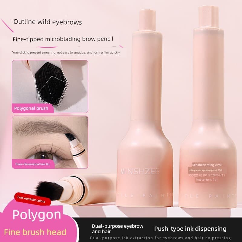 | 【henna para sobrancelha】 | ♢Lápis de sobrancelha com água fofa, maquiagem Natural, fácil contorno, raízes, transparent