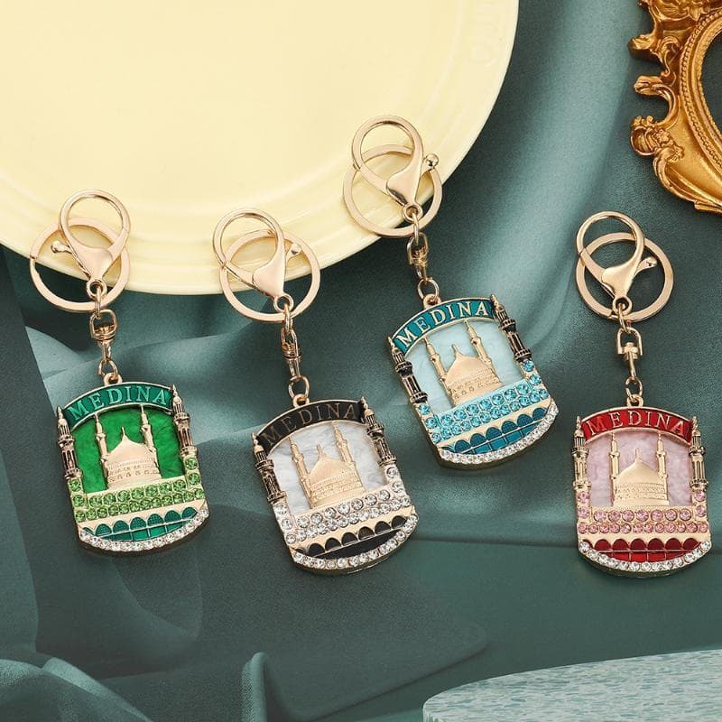 Chaveiro Decorativo de Yurt Mongol com Strass de Liga, Pingente de Bolsa, Estilo Novo, Pingente Baba do Festival do Meio