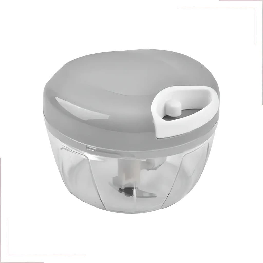 Processador Manual Alimentos Tokyo Design 500ml 3 Lâminas Inox Preto