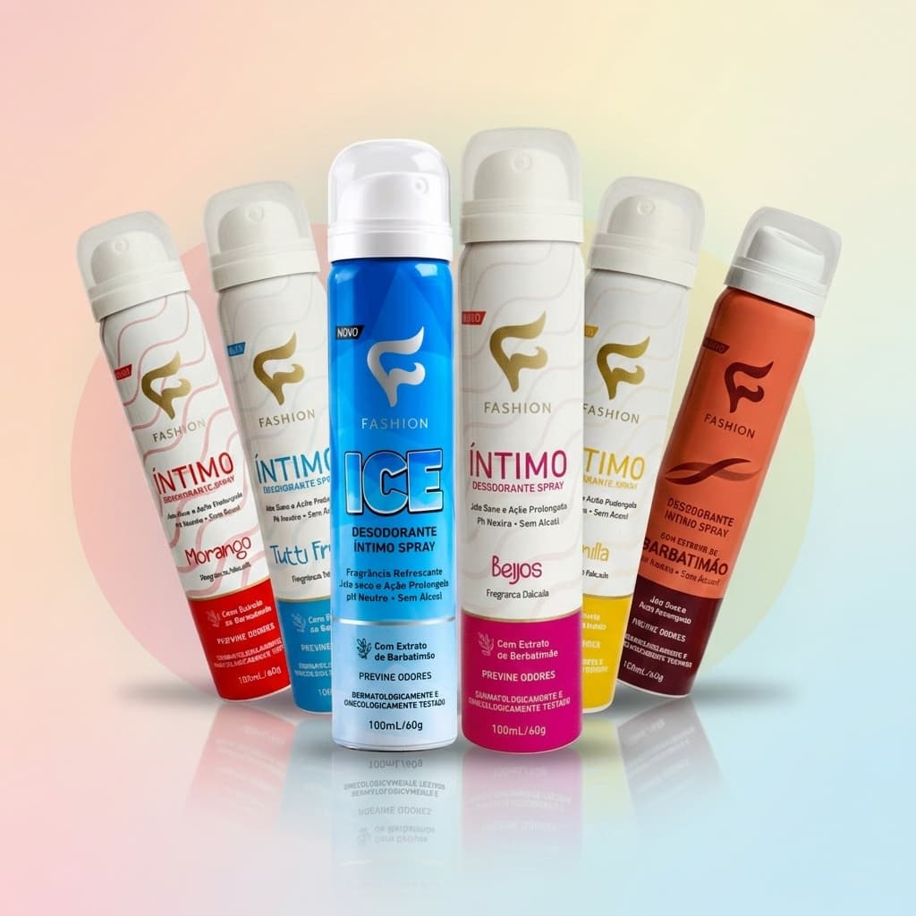Desodorante Íntimo Feminino Spray 1 - 4 Jato Seco PH Neutro Frescor Prolongado
