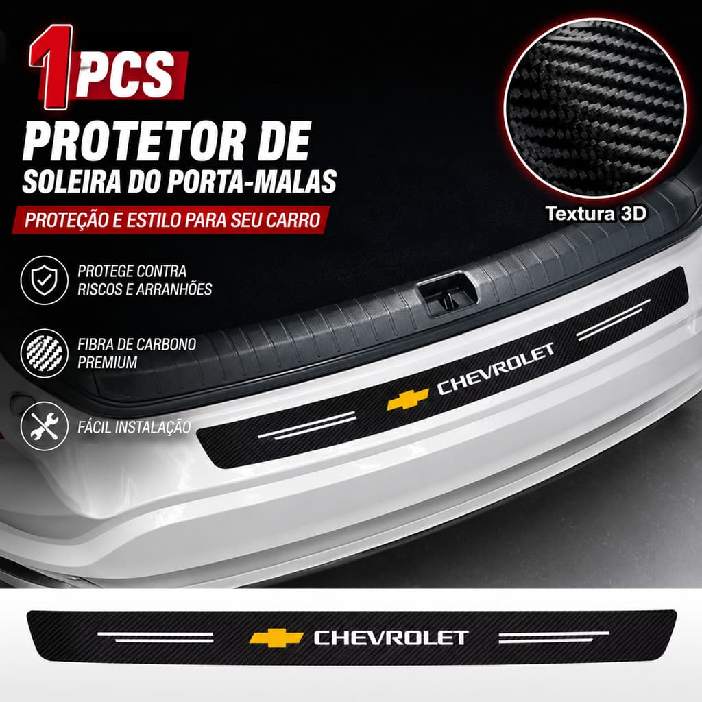 1Pc Fibra De Carbono Amortecedor Traseiro Tronco Protetor Peitoril Guarda Adesivo Para Chevrolet Onix Cruze Rastreador S