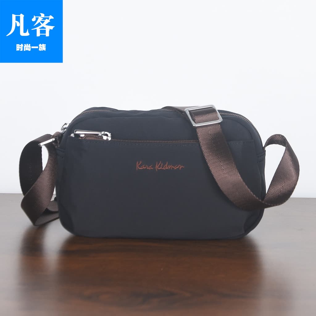 Moda Horizontal telefone móvel pequeno saco Hong Kong genuíno bolsa de ombro masculina luz diária All-Match Cross-corpo