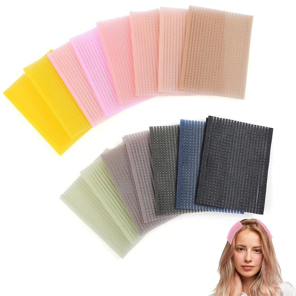 30 Peças de Almofadas para Cabelo, Adesivos Coloridos Mágicos para Franjas, Clipe de Fixação de Franjas Quadradas para M