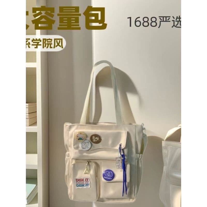 Novo produto estilo japonês estilo Preppy saco feminino estudante grande capacidade classe Commuter bolsa de ombro simpl