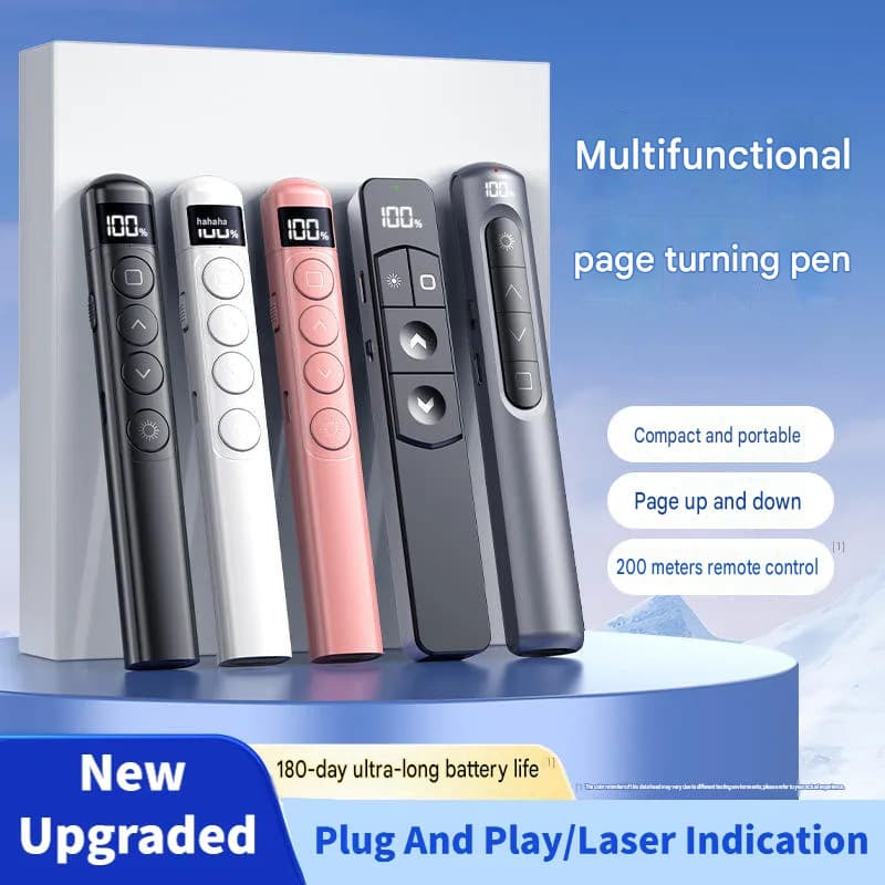 Caneta Giratória De Página S9/S7/S5 , Apresentador USB Sem Fio , Clicker , Ponteiro De Apresentação Powerpoint , PC , La