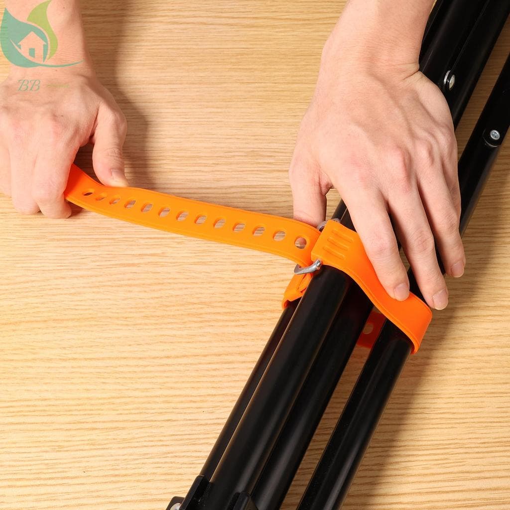 6 Pçs Alça De Fixação De Silicone Ajustável Cinta De Amarração Com Fivela De Metal Para Encadernação De Bagagem Equipame