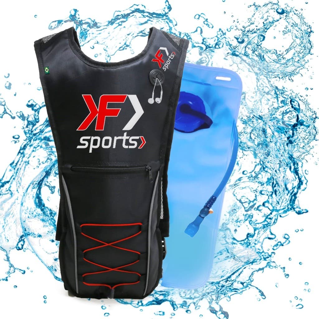 Mochila de Hidratação Térmica Para Ciclismo Caminhada Trekking Impermeável 2 Litros F Sports
