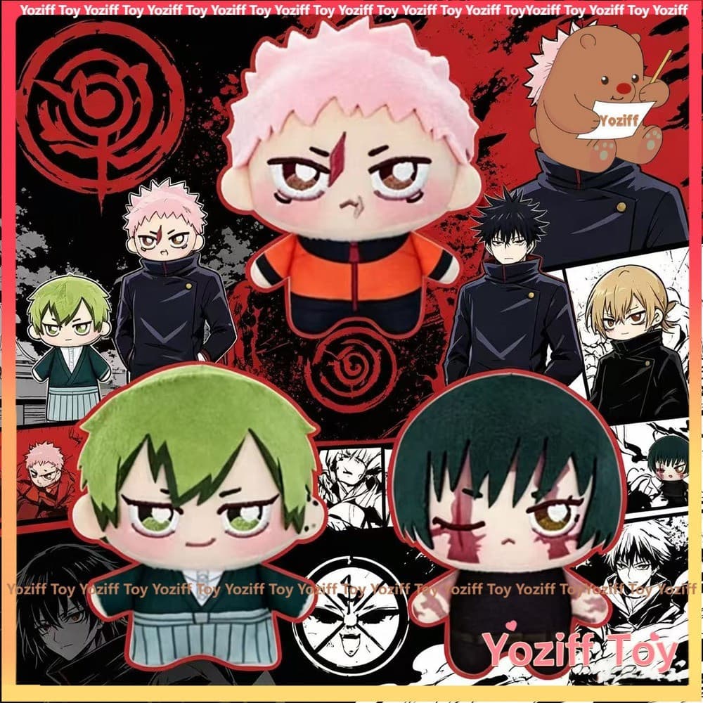 Brinquedos de Pelúcia de Desenhos Animados de 15cm, Jujutsu Kaisen, Yuji Itadori, Naoya Zenin, Maki, Acessórios de Anime