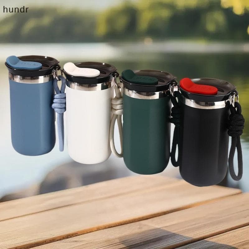 [hundr] Caneca De Café Keepe Flask Copo Isolado De Aço Inoxidável Canecas Quentes E Frias Com Tampa 11.8/16.8 Onças