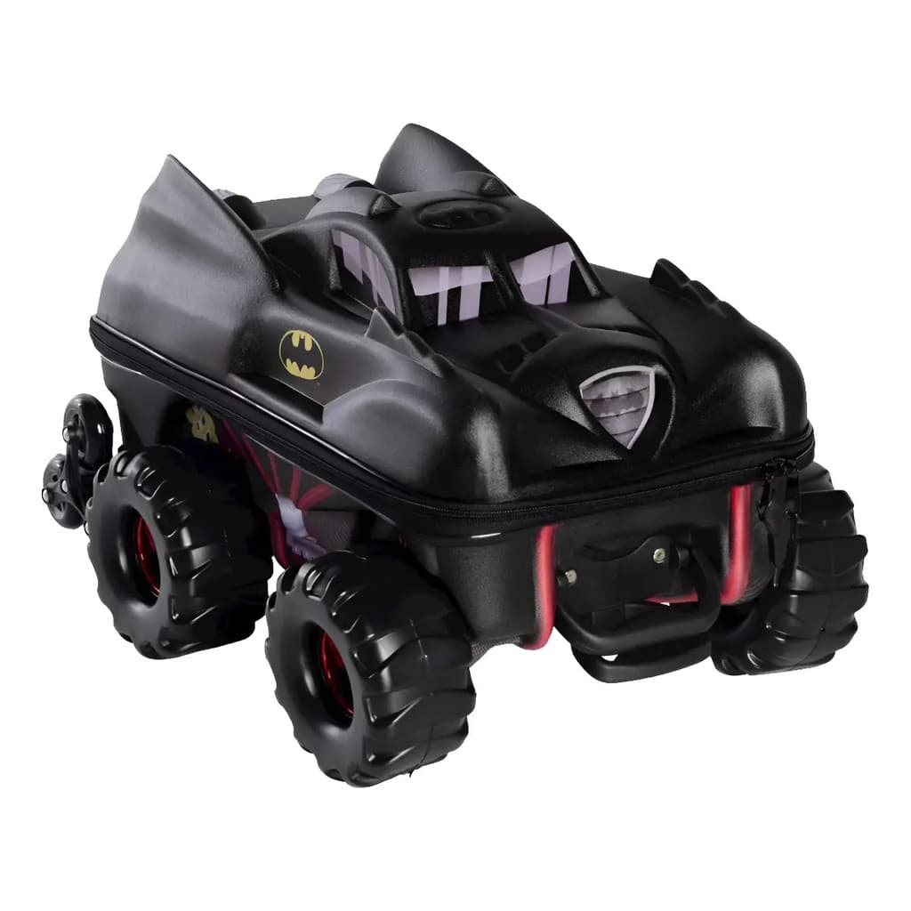 Mala Infantil Batmóvel 3D com Rodinhas - Preta