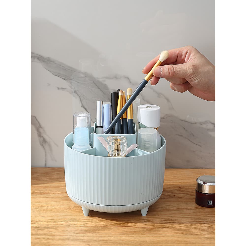 Produtos de cuidados com a pele cômoda caixa de armazenamento mesa caneta titular Desktop rotativo maquiagem armazenamen