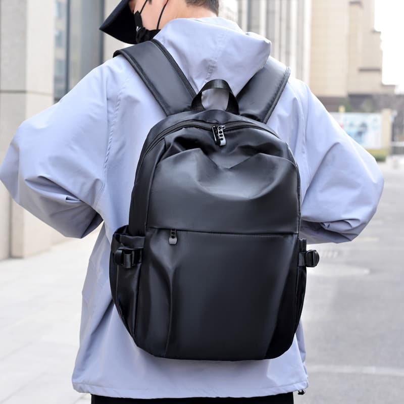 Homens na moda mochila ferramentas funcionais viagem computador mochila rua Wear simples estudante universitário mochila